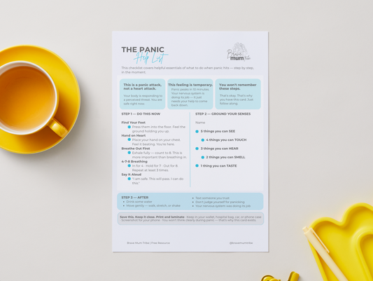 The Panic Help List